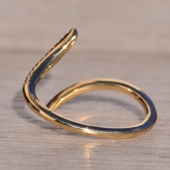 Jewelry | Gabriel And Co Signed Bypass Diamond Ring In Yellow Gold ...